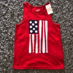 Jumping Beans Baseball Tank Top, Size 10, New With Tags